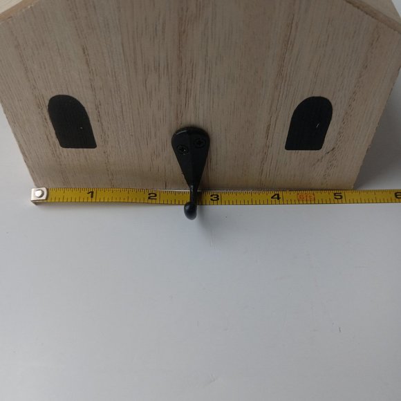 Wood Stocking Holder Rustic Distressed Style Natural - Picture 3 of 6